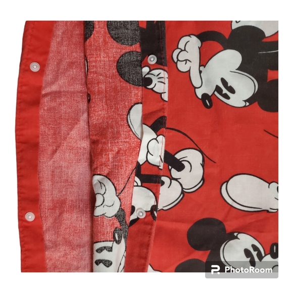 Vintage 90's Disney Mickey Mouse Double Sided Duvet Cover Twin Bedding - Picture 13 of 13